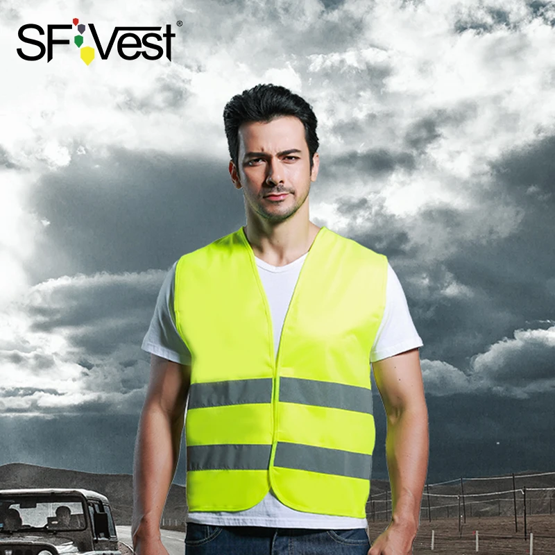 SFvest Светоотражающая одежда для автомобиля, жилет безопасности для тела, защитное устройство для дорожного движения для велоспорта, спортивная одежда, жилет