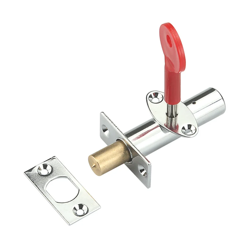 

Stainless steel Pipe Well Lock Invisible Fireproof security With key for Escape Aisle Mortise locks Door Hardware