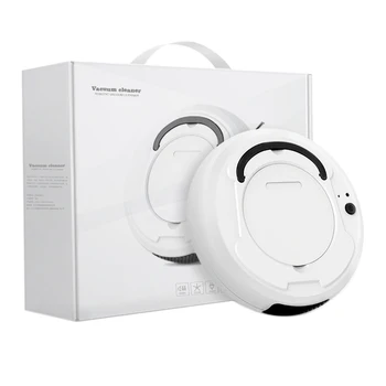 

1800PA Smart Robot Vacuum Cleaner,3-In-1 USB Rechargeable Smart ing Robot Strong Suction Cleaner for Home White