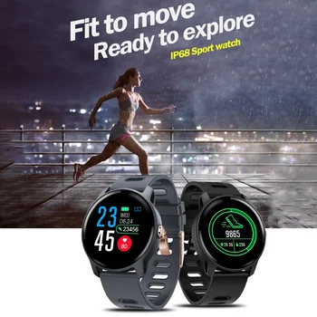 

S08 Sports Smart Bracelet PMOLED Screen Sleep /Heart Rate Monitor Sedentary Reminder Sports Guide Smartwatch