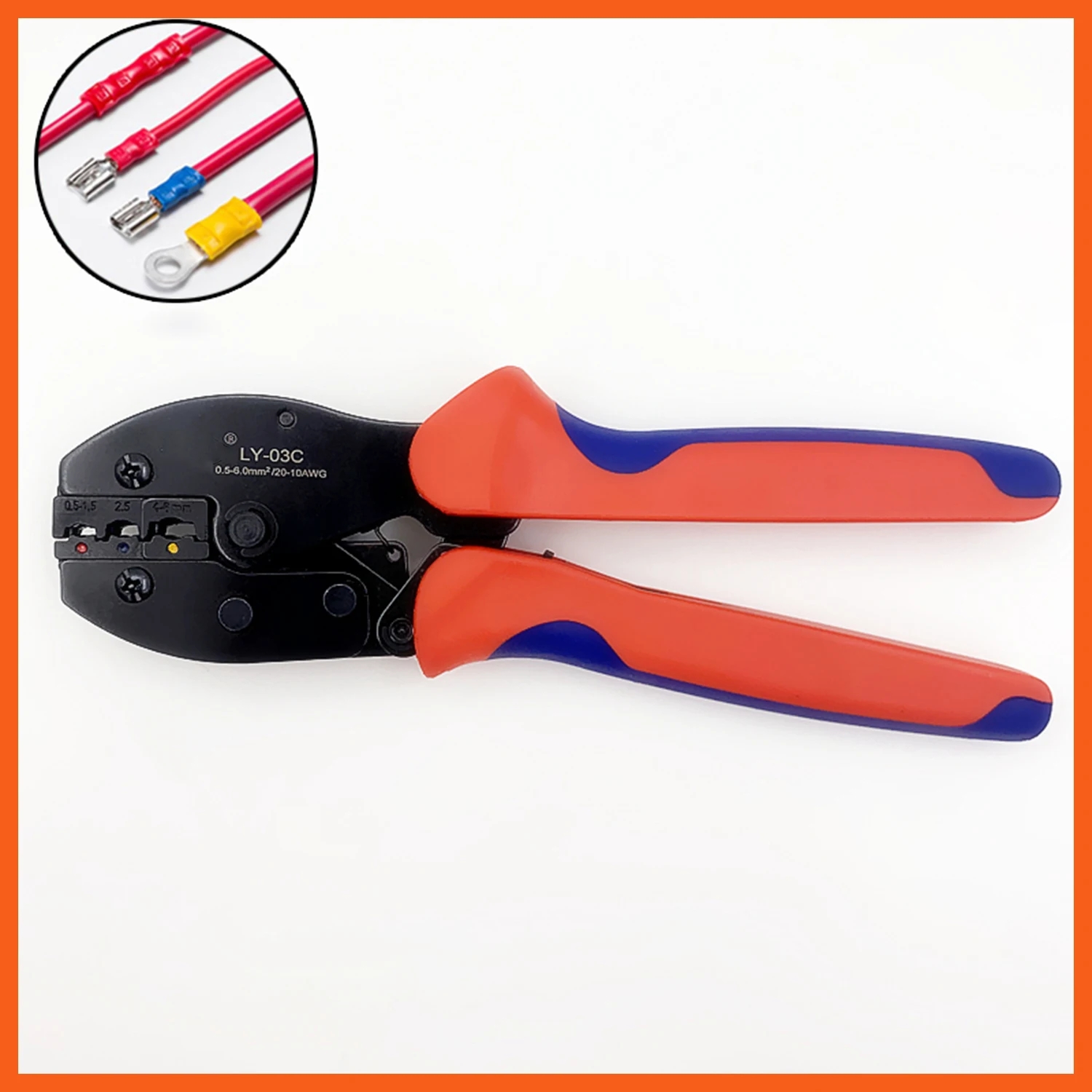 

Обжимные клещи с предварительной изоляцией, обжимной инструмент в европейском стиле, Обжимные Щипцы 0,5-6 мм2, Мультитул, ручные инструменты