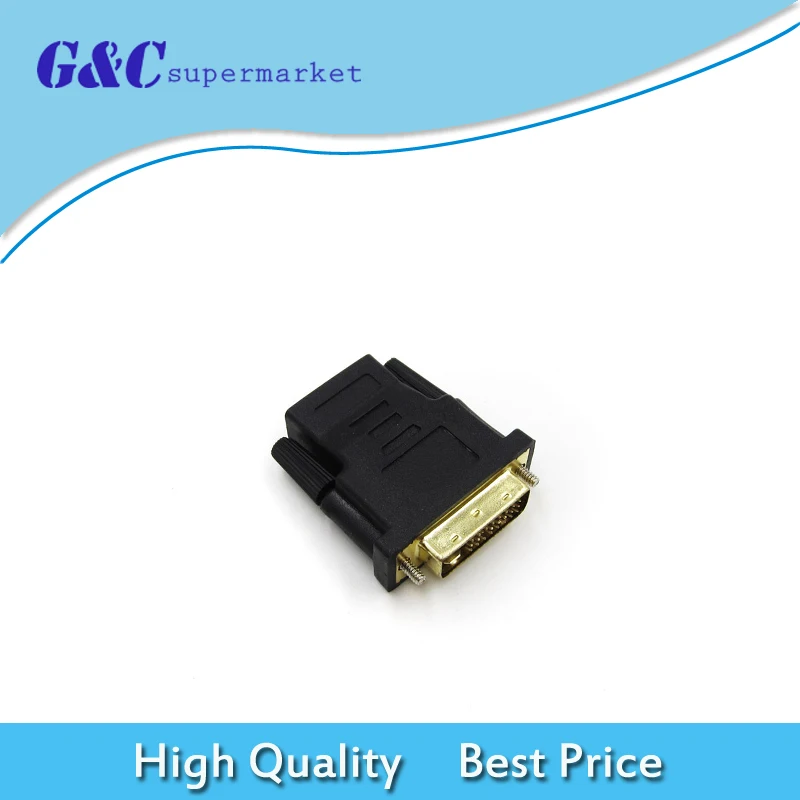 Высококачественный DVI D папа (24 + 1 pin) к HDMI гнезду (19 pin) HD HDTV монитор дисплей адаптер|Интегральные схемы| | АлиЭкспресс