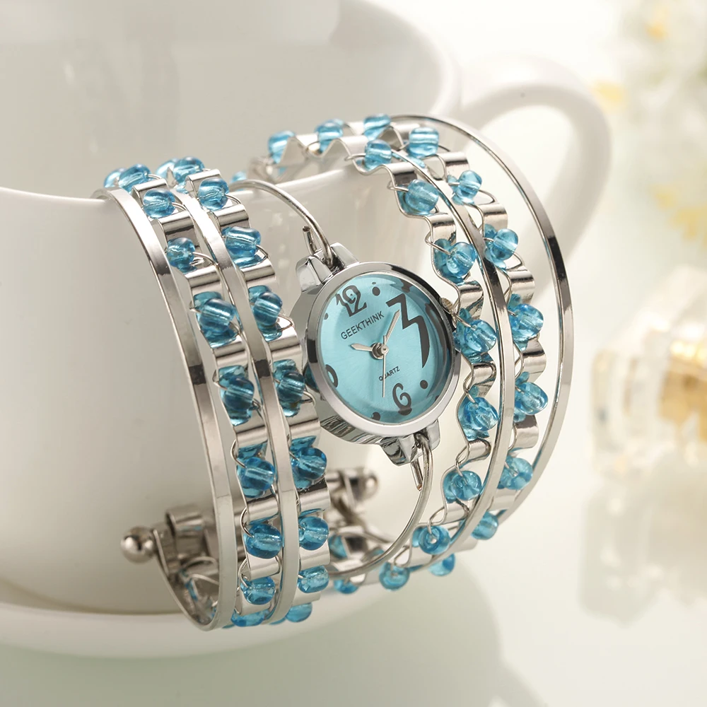 Женские часы Relojes Para Mujer GEEKTHINK новые женские люксовый бренд кварцевые
