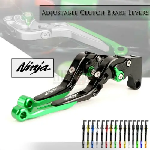 Рычаг тормозной ручки CNC выдвижной складной регулируемый рычаги муфты для KAWASAKI