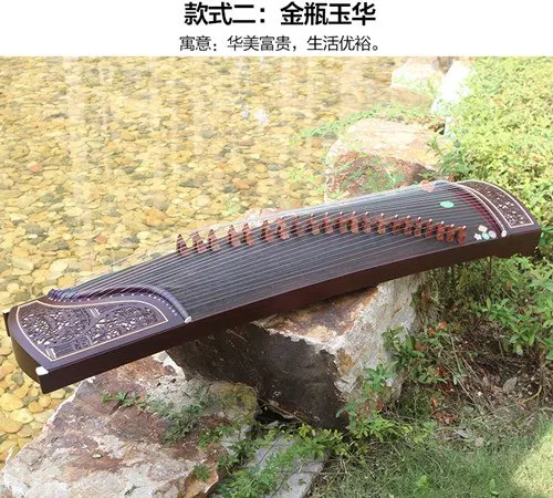 Профессиональный 21 струнный китайский zither высокое качество wutong дерево guzheng Китайский традиционный музыкальный инструмент gu zheng zither - Цвет: model 2