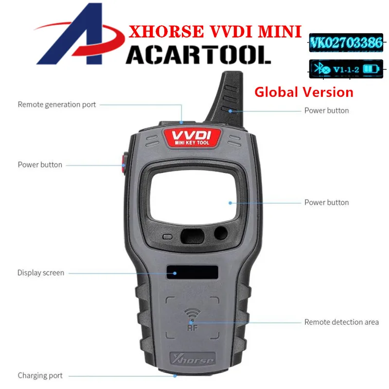 Программатор ключей Xhorse VVDI мини ключ с дистанционным управлением Поддержка IOS и
