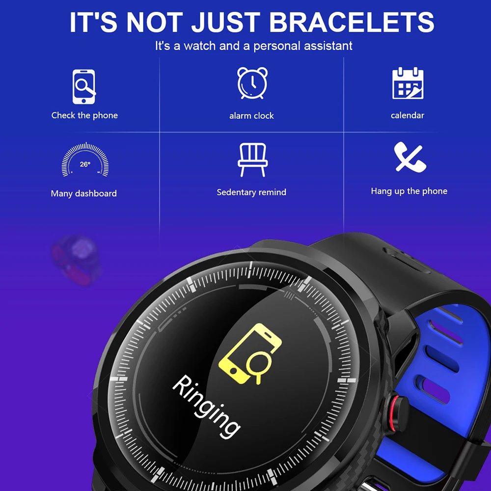 L3 IP68 Waterproof Full Round Smart Watch Bracelet Bluetooth Step Blood Pressure Blood Oxygen Heart Rate Measurement Watch