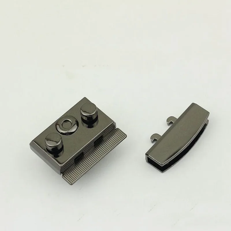 10 Sets 35mm Square Handbag Bags Locks Buckles Twist Turn Snaps Clasp for DIY Replacement Purse Closure Leather Accessories