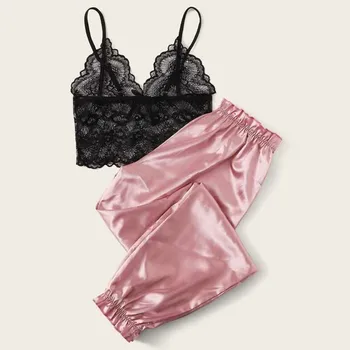 

Pajamas For Women Lace Pijamas Women Sexy Women Summer Sleepwear For Women Pajamas Set пижамы женские домашняя одежда для женщин