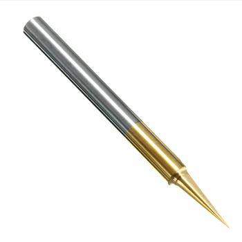 

Engraving Bit CNC Router Tool DIY Carving Tools 0.1mm 15 Degree Titanium Coated Carbide Flat Bottom PCB for Model Wood Metal