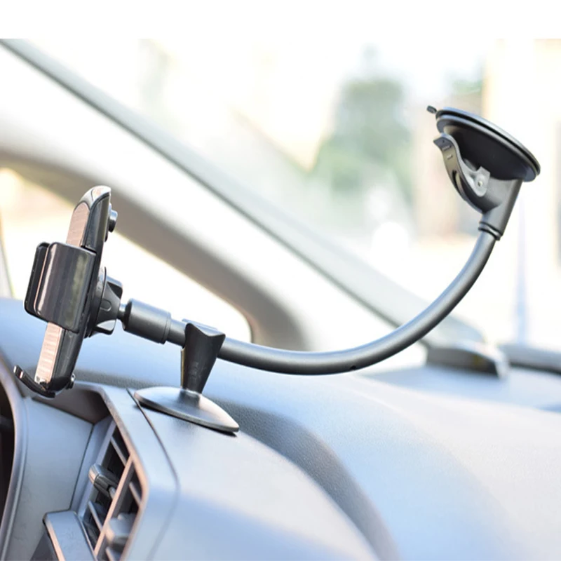 Windshield Car Phone Mount Universal Cell Phone Holder Car Long Arm Holder for Huawei Xiaomi iPhone in Car