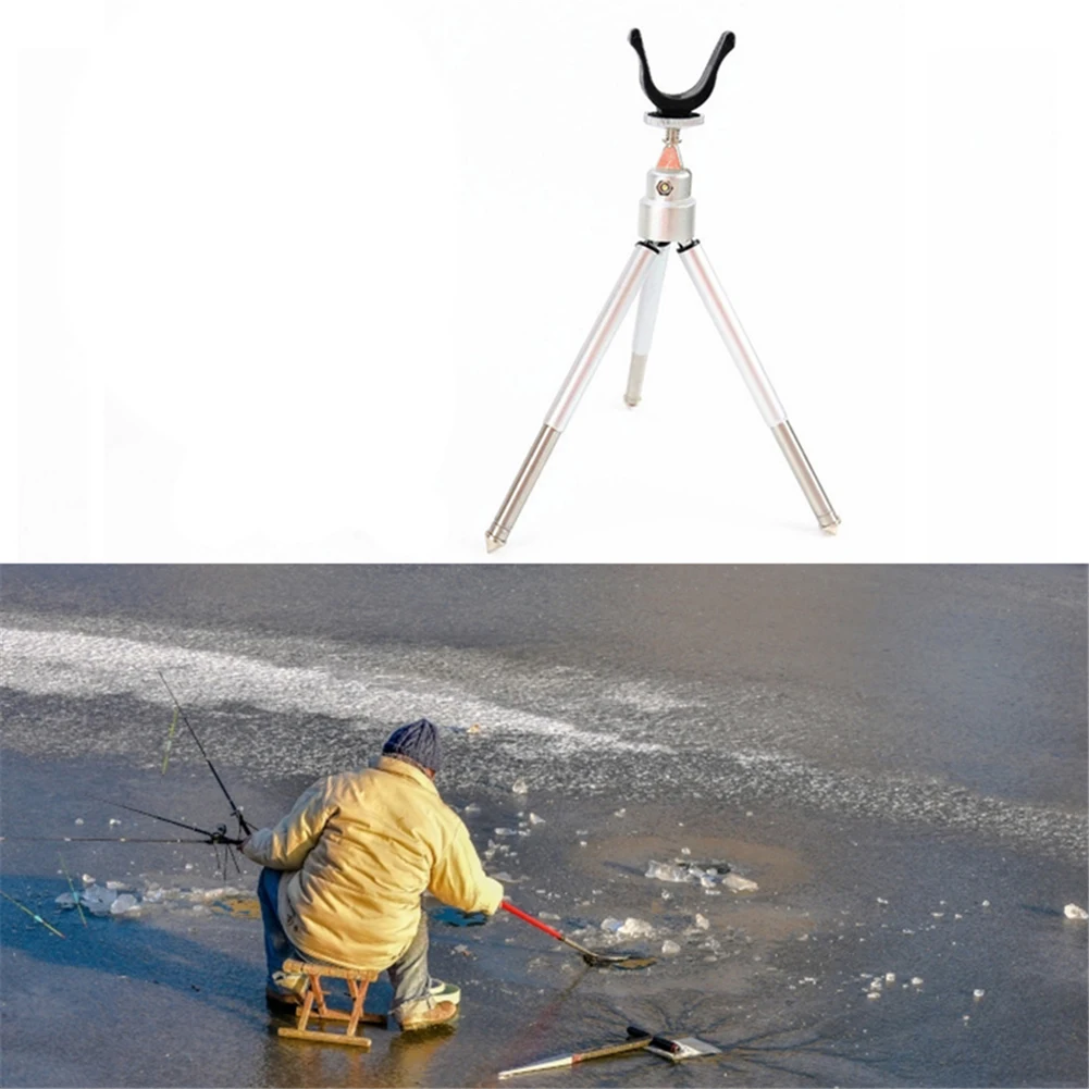 Folding Ice Fishing Rod Small Triangle Bracket Winter Ice Fishing Pole Fishing Supports Stand Tackle Folding Ice Fishing Rod Small Triangle Bracket Winter Ice Fishing Pole Fishing Supports Stand Tackle