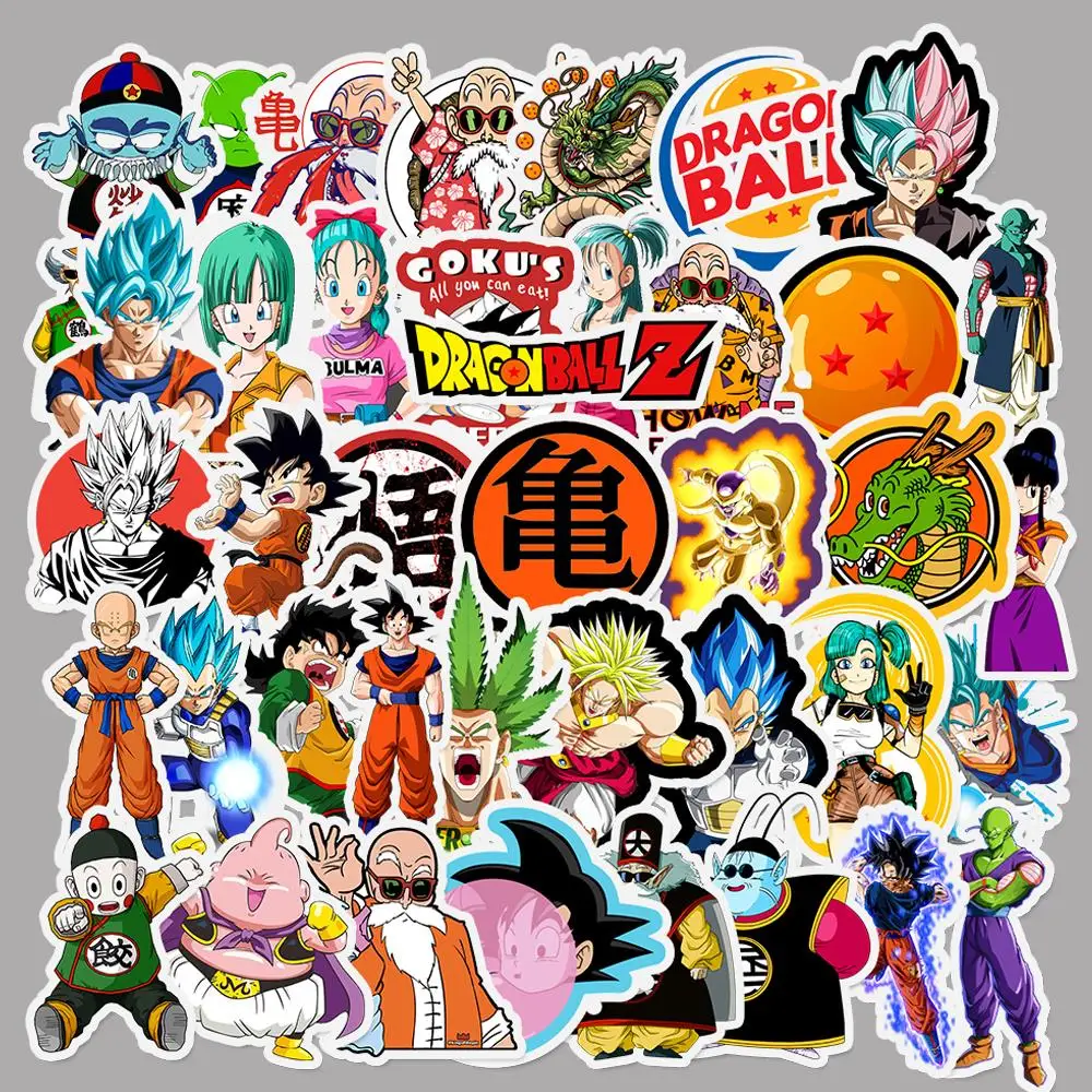 4 стиля мультфильм аниме наклейки для ноутбука бутылка воды багаж Dragon Ball наруто одна деталь и Хаяо Миядзаки наклейки