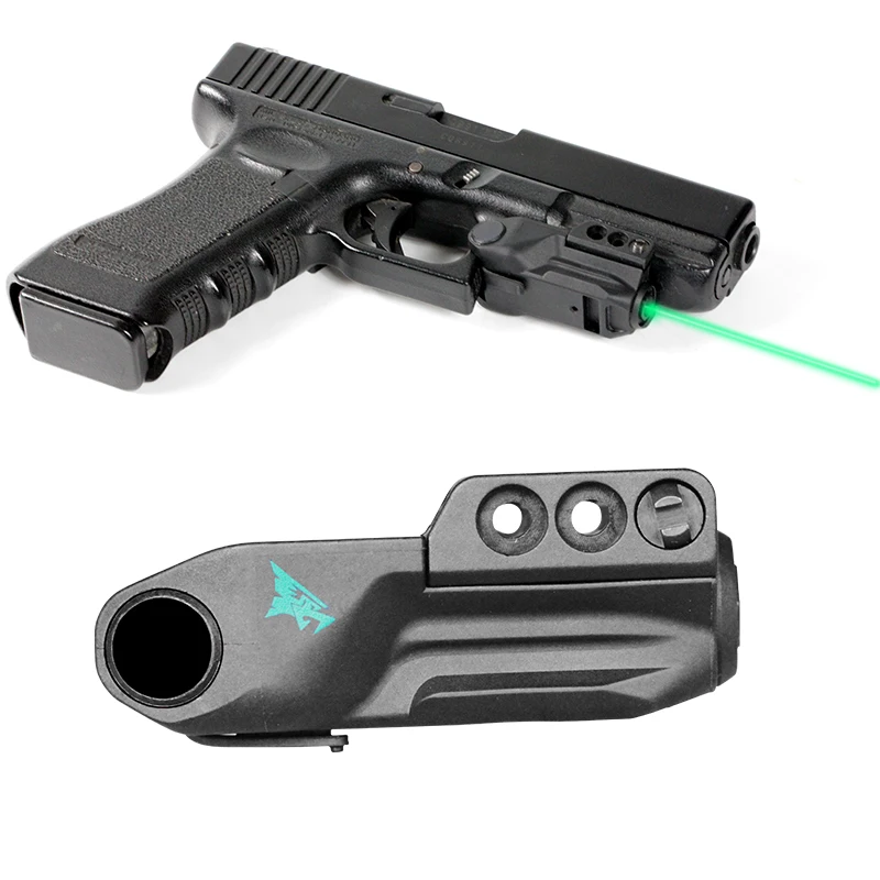 Laserspeed Built-in Battery Green Laser Pointer with Smart Sensor Switch for Railed Pistol Glock Walther Outdoor Hunting Aiming