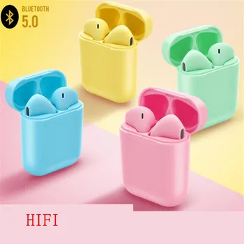 

Macaron HiFi TWS Noise Reduct Wireless Bluetooth Earphone Stereo Earbud Headset Charging Box For Smartphone Fingerprint Touch