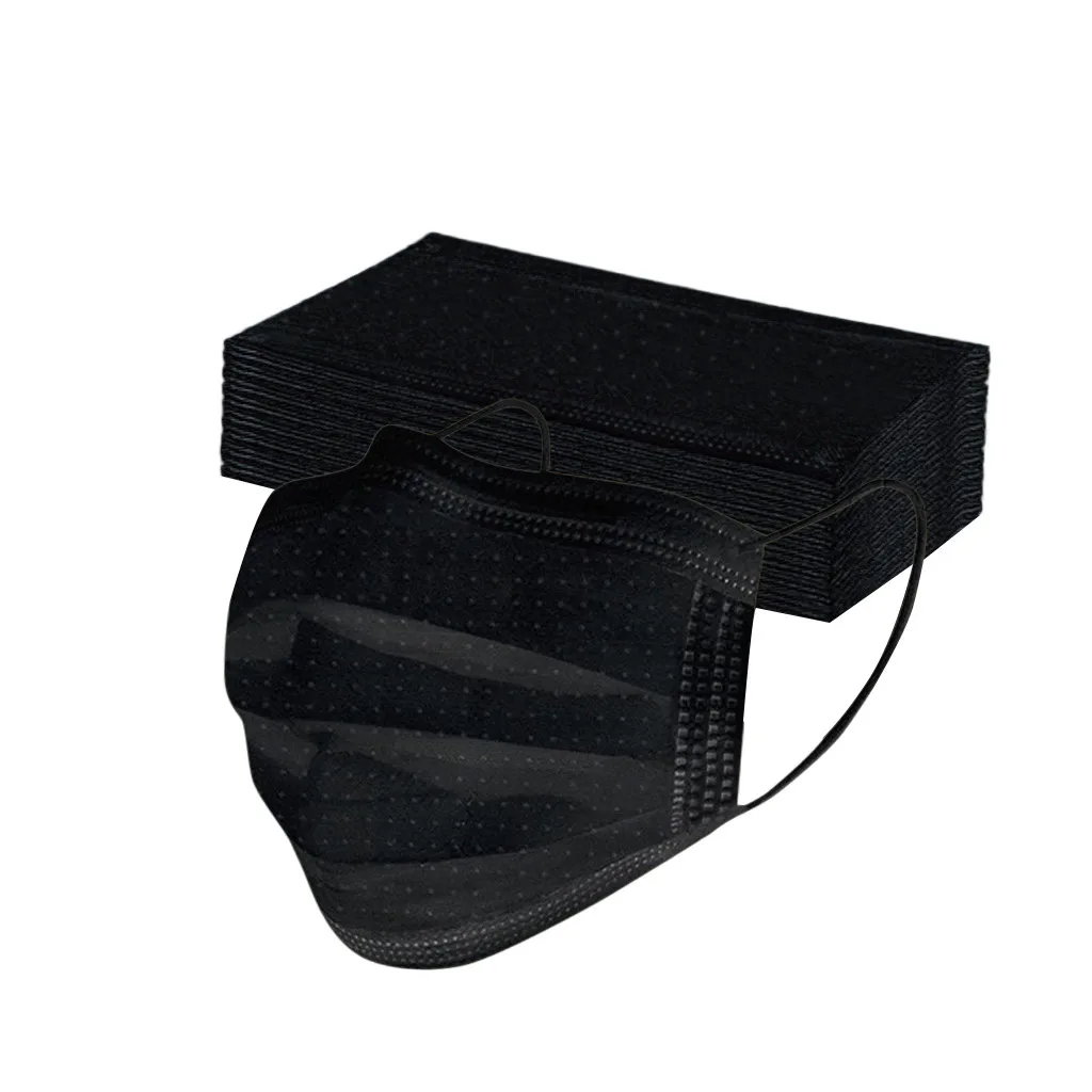 Mascarilla desechable de tres capas para niños, máscara de protección antipolvo, con dibujos animados, ajustable, 50 unidades