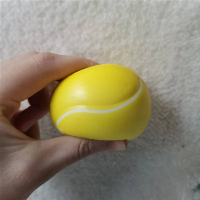 12pcs 6.3CM Anti Stress Relief Squeeze Football Baseball Basketball Tennis Soccer Soft Rubber PU Foam Ball Toys for Boys Kids