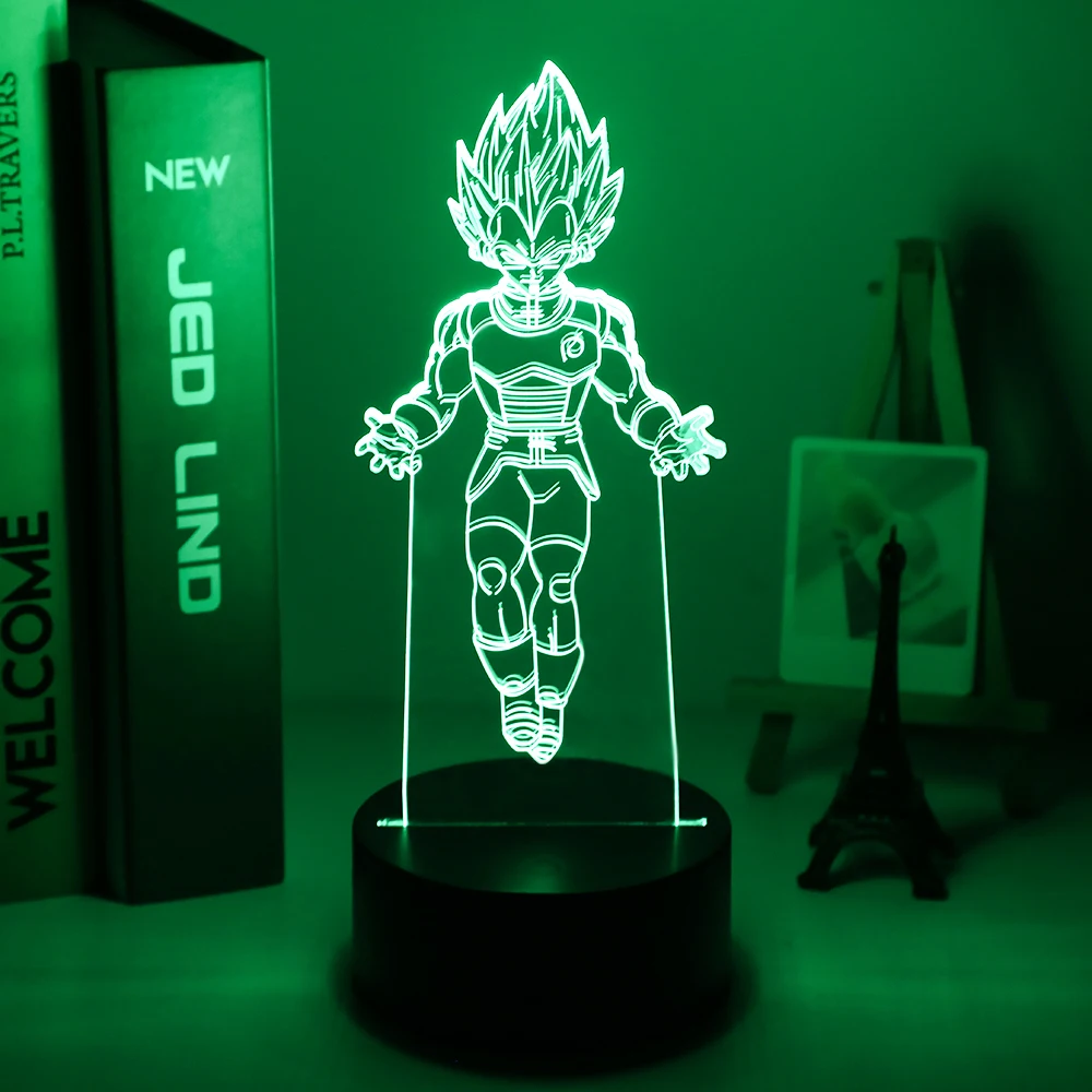 Dragon Ball Vegeta IV светодиодный Ночной светильник с сенсором домашний декор детская