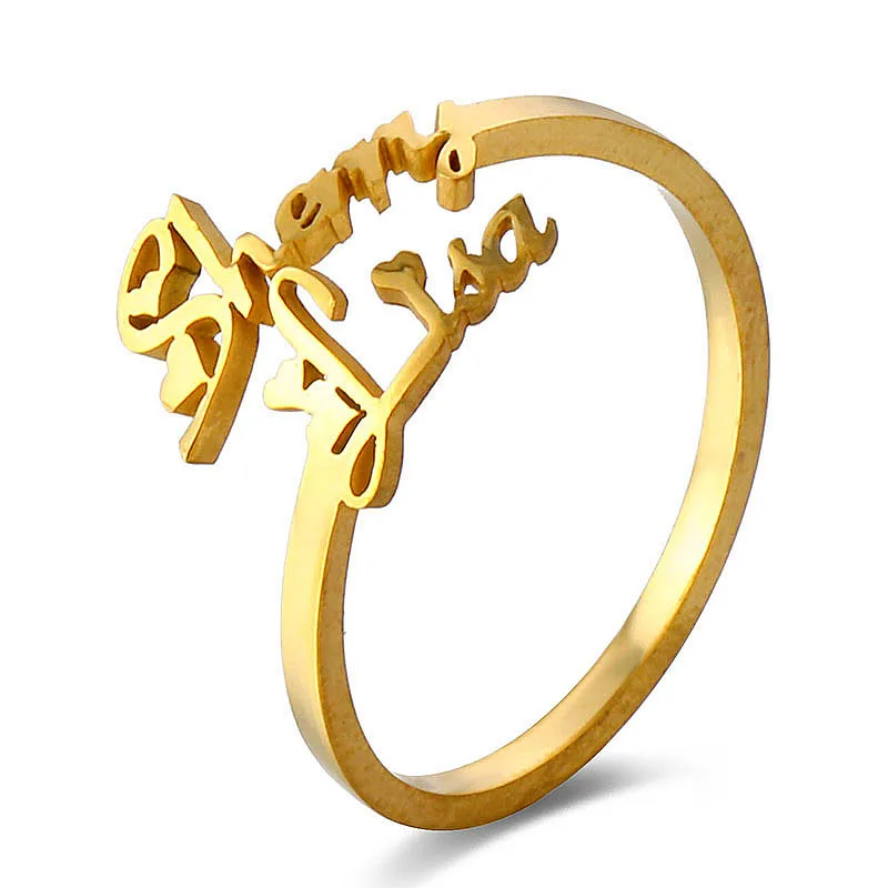 Gold Couple Rings With Names 2024 | favors.com