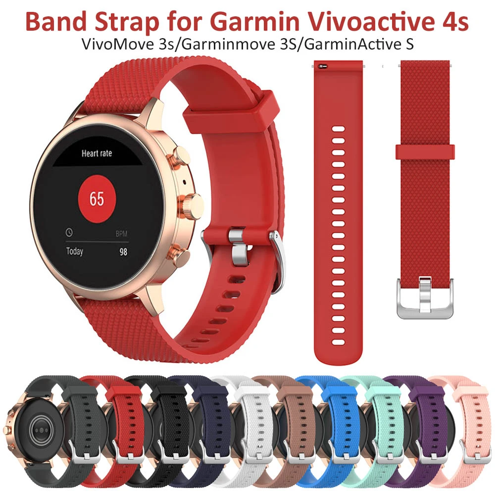 Red Quick Release Band For Garmin Vivoactive 4s/vivomove 3s/garminmove 3s  Sport Wrist Strap For Withings Steel Hr 36mm Watchband - Smart Accessories  - AliExpress