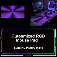 

DIY Customized RGB Large Mouse Pad Gaming Laptop 90x40 Kawai Computer Mousepad Led Backlight Carpet Custom XXL Keyboard Desk Mat