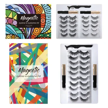 

For Use With Magnetic False Lashes Natural Look No Glue Needed Magnetic Eyelashes Kit Magnetic Eyeliner False Eyelashes