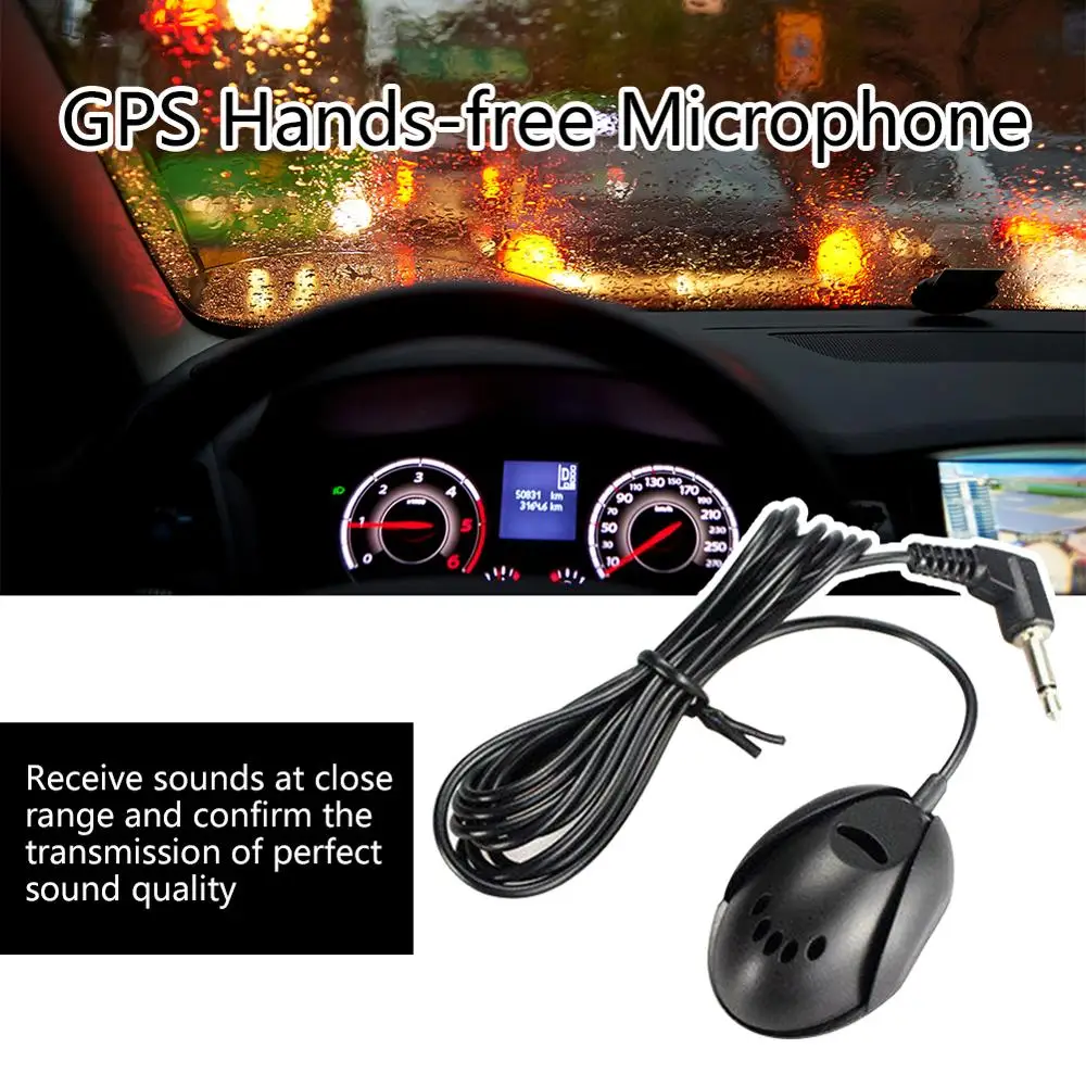 

GPS Hands-free Microphone External Bluetooth 3.5mm Car Mono Portable