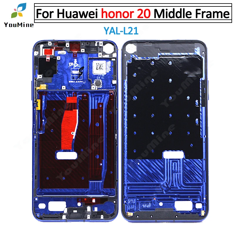 Оригинал для huawei honor 20 ЖК средняя рамка пластина Крышка Ремонт Часть YAL L21|Экраны