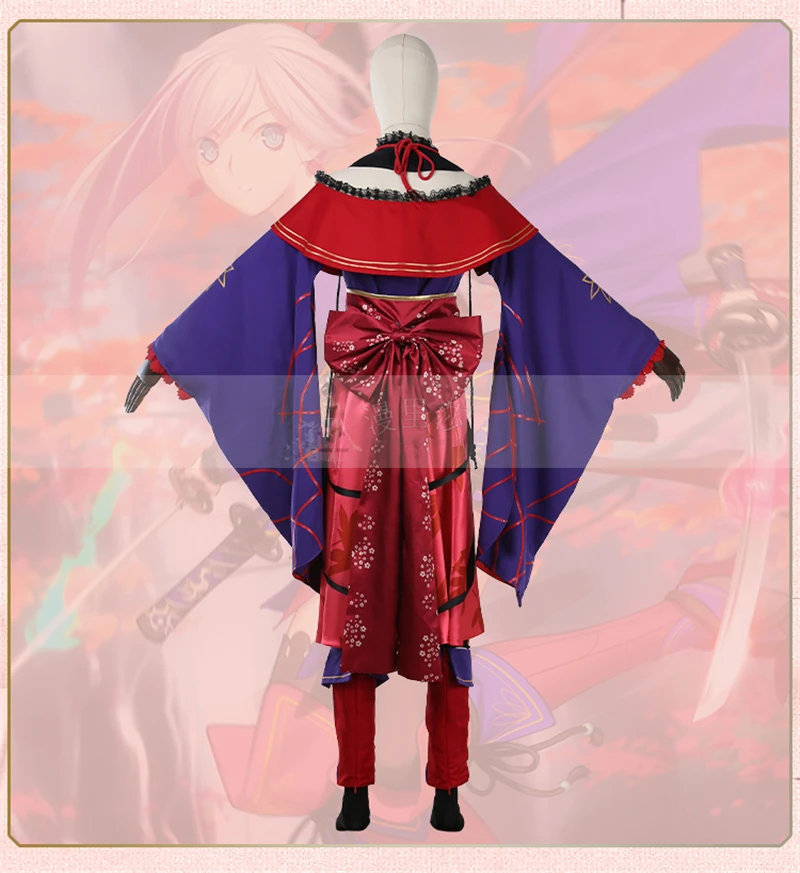 Аниме Fate Grand Order Saber Miyamoto Musashi Косплей Костюм Костюмы на Хэллоуин