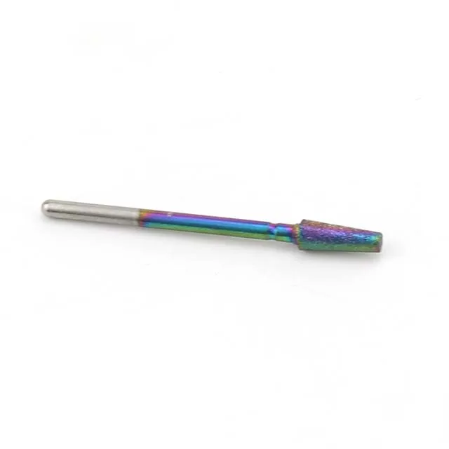 1pc Rainbow Diamond Nail Drill Bit Milling Cutter Rotary Cuticle Clean Files for Manicure Machine Burr Nail Files Accessories - Цвет: 28