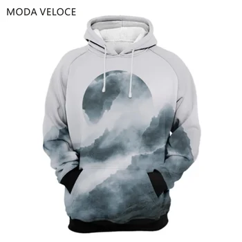 

MODAVELOCE Crystal Mist Hoodie Polyester With Wool Sweatshirt With Print On Sleeve Anime's Sweatshirt And Hoodies For Men