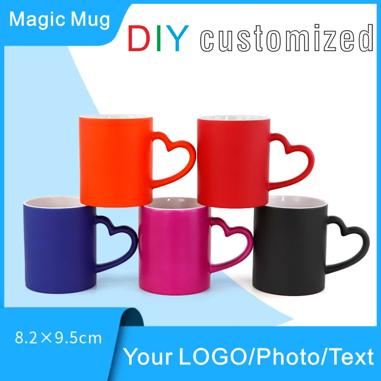 350ML Magic Mug DIY Hot Water Changing Color Ceramic Cup LOGO