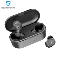SoundPEATS TWS 5.0 سماعات بلوتوث لاسلكية سمّاعات أذن لاسلكيّة داخل الأذن ستيريو مع ميكروفون بكلتا الأذنين مكالمات سماعة