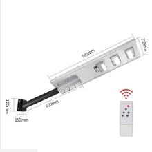 10 шт. 150 Вт 100 Вт 50 Вт Светодиодный уличный фонарь на солнечной батарее 5 режимов работы Открытый Интегрированный алюминиевый водонепроницаемый IP66