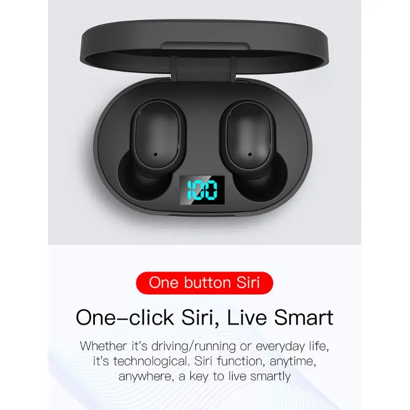 1 комплект E6S Bluetooth 5,0 гарнитура TWS беспроводные наушники мини спортивные стерео наушники