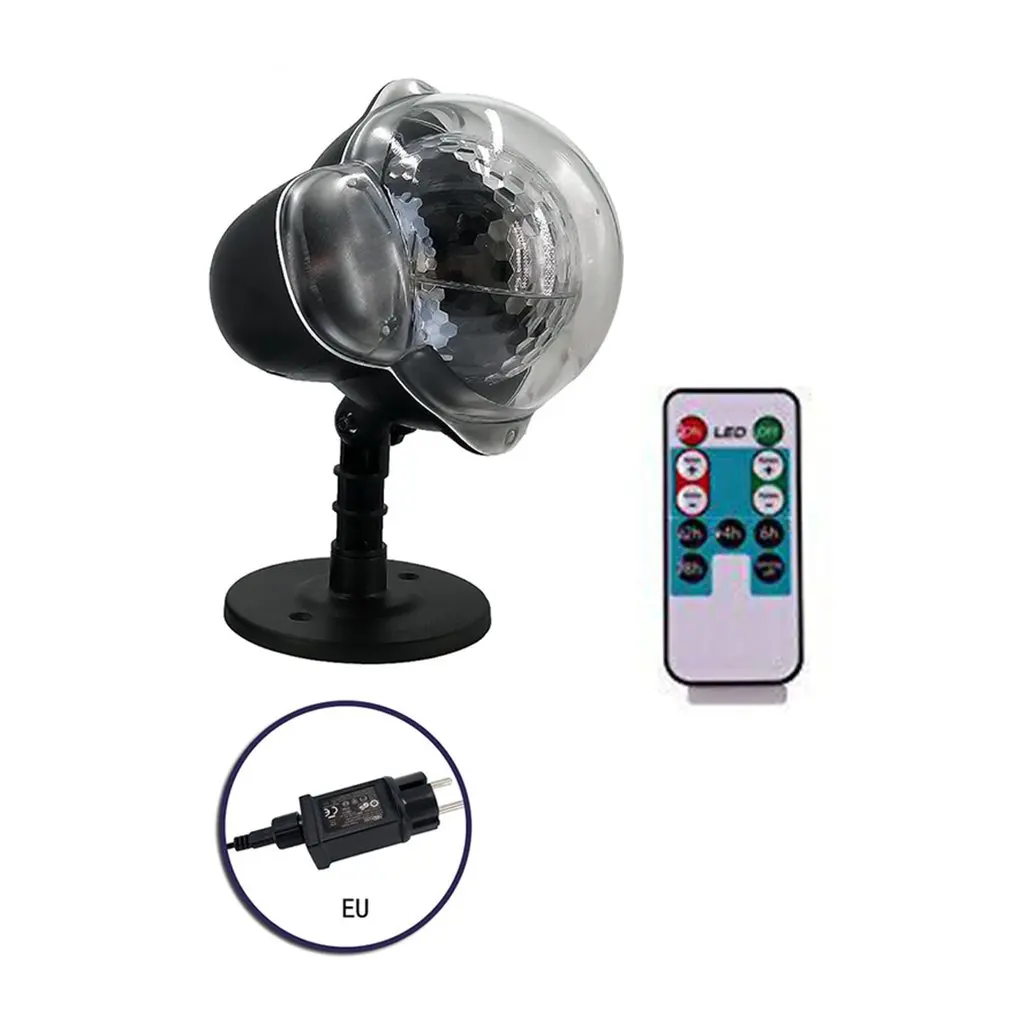 

Mini Snow Light Snowflake Projection Lamp Led Outdoor Waterproof Lawn Laser Light Christmas Day Projection Lamp US/EU/UK/AU Plug