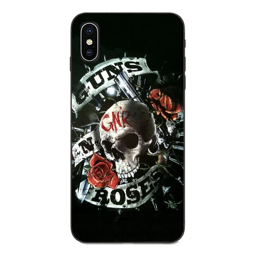 Чехол Пистолеты N Roses резиновый для сотового чехол телефона Galaxy A8 A9 звезды