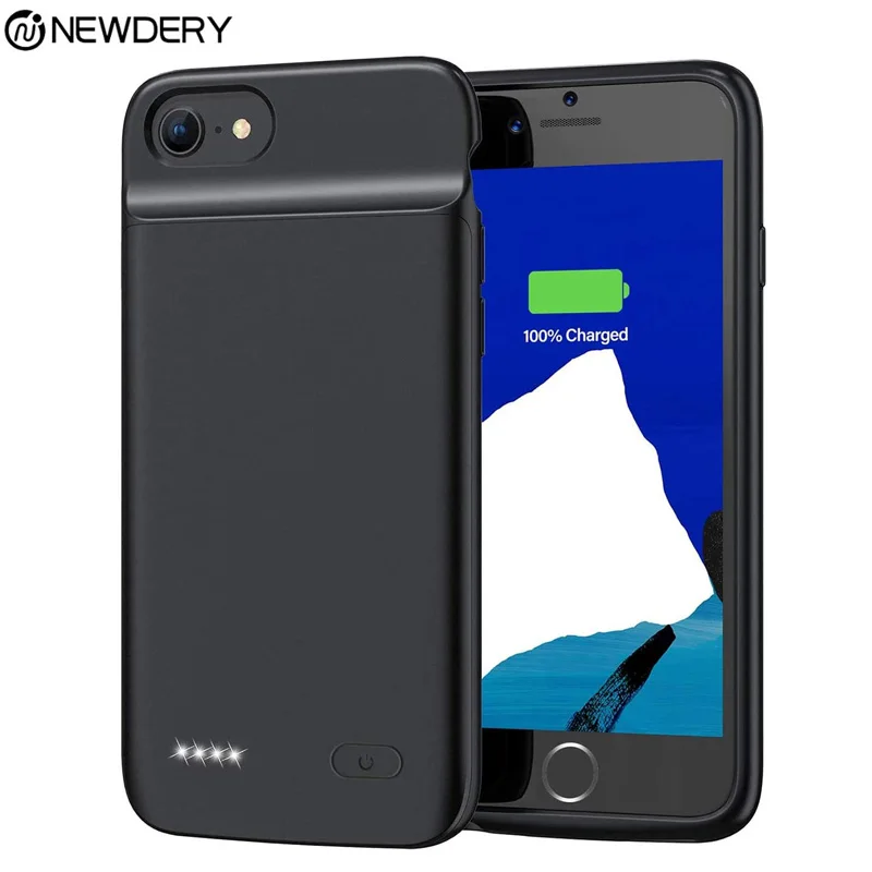 Тонкий чехол NEWDERY для iPhone 6 6S 7 8 3200 мАч мягкий из ТПУ plus 6s 5000 | Мобильные телефоны и