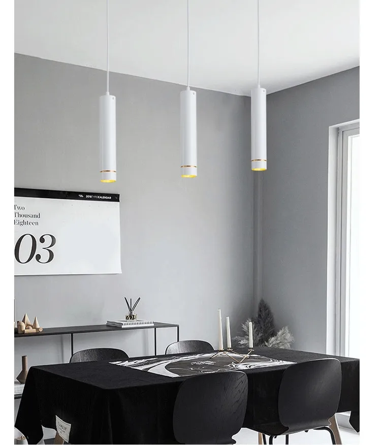 西亚照明LED圆柱长筒吊灯明装吸顶掉线筒灯餐厅免开孔背景墙射灯-淘宝网_11