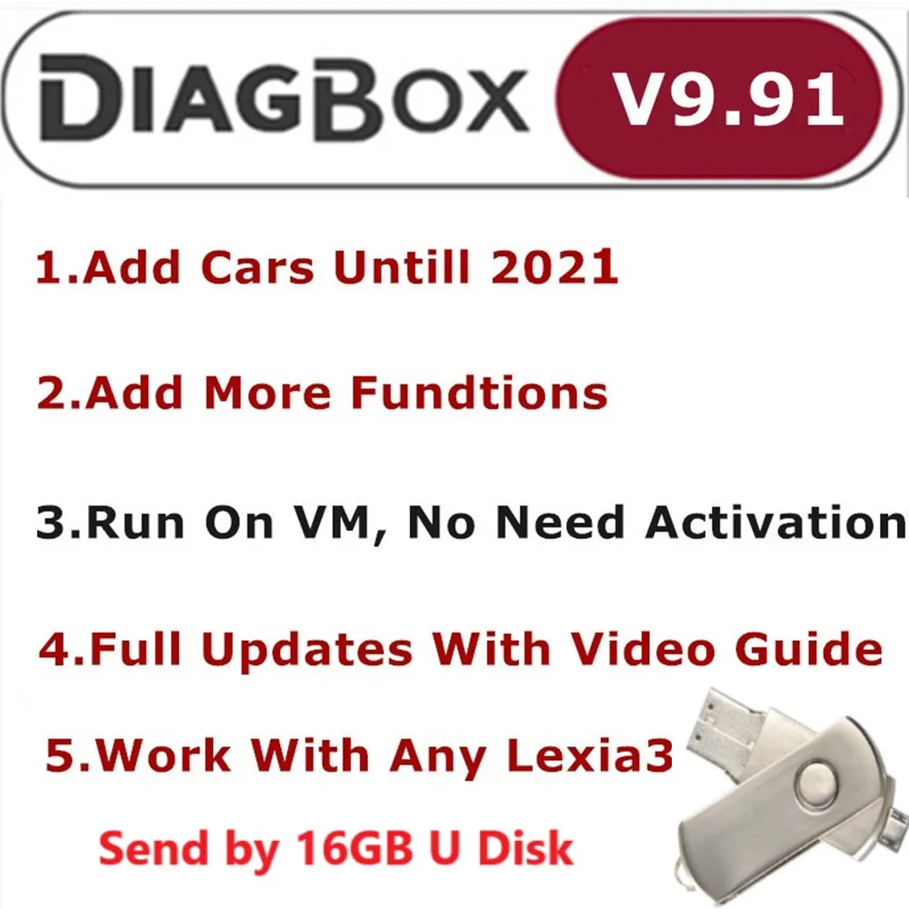 Diagbox V9.91 V9.68 V8.55 V7.83 полное обновление для Lexia3 PP2000 Lexia-3 9 91 Citroen/Peogeot диагностический
