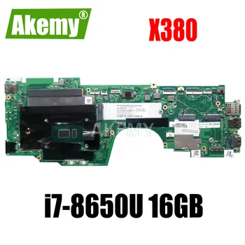 

Original laptop For Lenovo ThinkPad X380 Yoga motherboard main board i7-8650U UMA 16GB 02DA028