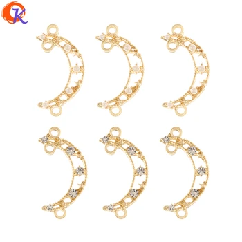 

Cordial Design 100Pcs 13*26MM Jewelry Accessories/Earrings Connectors/DIY Making/Charms/Moon Shape/Hand Made/Earring Findings