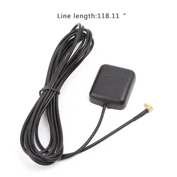 

Car GPS Antenna Receiver With 3.5mm MCX Right Angle Connector Navigator Aerial 3M