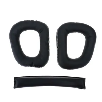 

For Logitech G930 Headphone Headset Ear Pads Headband Cushion Cover Black Kit