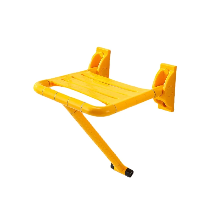 

Wall-Mounted Bath Stool Chair New Anti-Fall Barrier-Free Bath Stool Nylon Folding Bath Chair