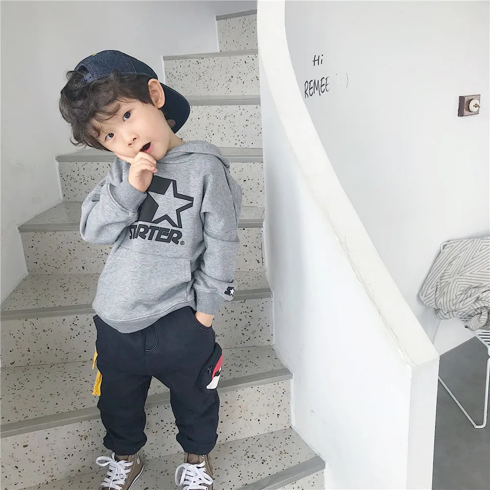 Tonytaobaby Autumn/winter Dress New Boys and Girls Baby Wear Cartoon Short Plush Inside Pants