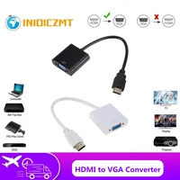 INIOICZMT convertitore HDMI maschio a VGA Famale convertitore da HDMI a VGA adattatore analogico digitale HD 1080P per Tablet PC portatile TV Tablet