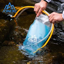 

2L AONIJIE Sports Two Bin Water Bladder With Double Pipe Soft Shell Reservoir Bag Hydration Pack Beverage Storage Bag BPA Free