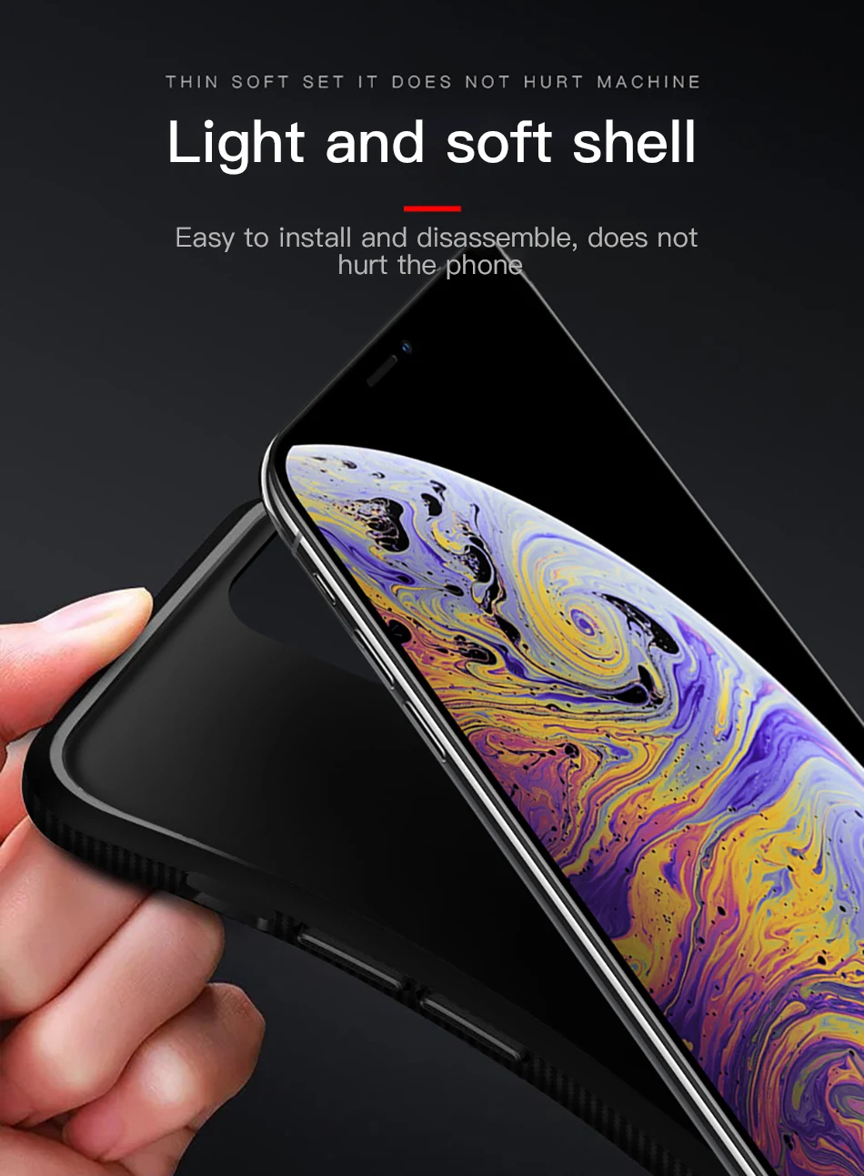 !ACCEZZ For iPhone 11 Pro Max Case 2019 New Soft TPU Business Protection Back Cases Cover Cell Phone Skid Shell Anti-fall Coque Capa (8)