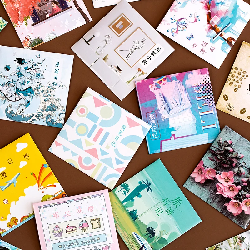 

Dimi 10 Pc/Design Kawaii Stationery Stickers Salt Fresh Cute Diary Planner Decorative Stickers Scrapbooking DIY Craft Stickers A